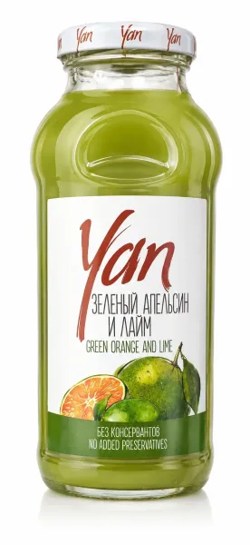 Հյութ «Յան» Կանաչ Նարինջ և Լայմ 0.25 Լիտր