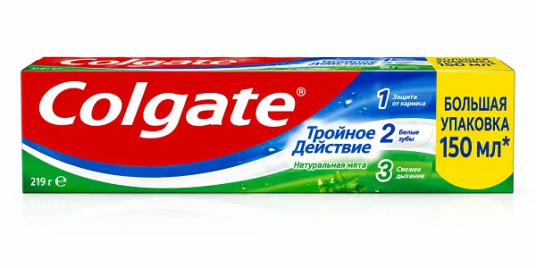 Ատամի մածուկ Colgate тройное действие