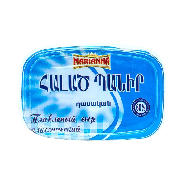 Հալած պանիր «Մարիաննա» դասական 60% 100 Գրամ