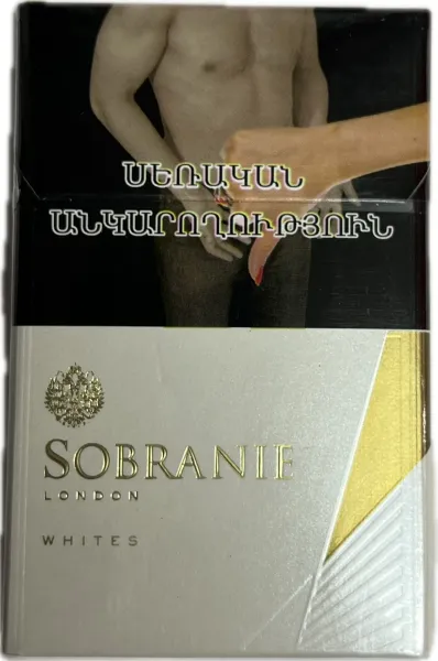 Ծխախոտ «Սոբրանի» Սլայդ, սպիտակ