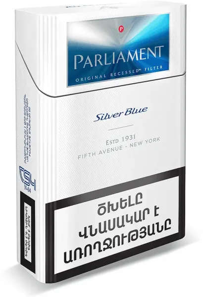Ծխախոտ «Պարլամենտ» Սիլվեր, կապույտ