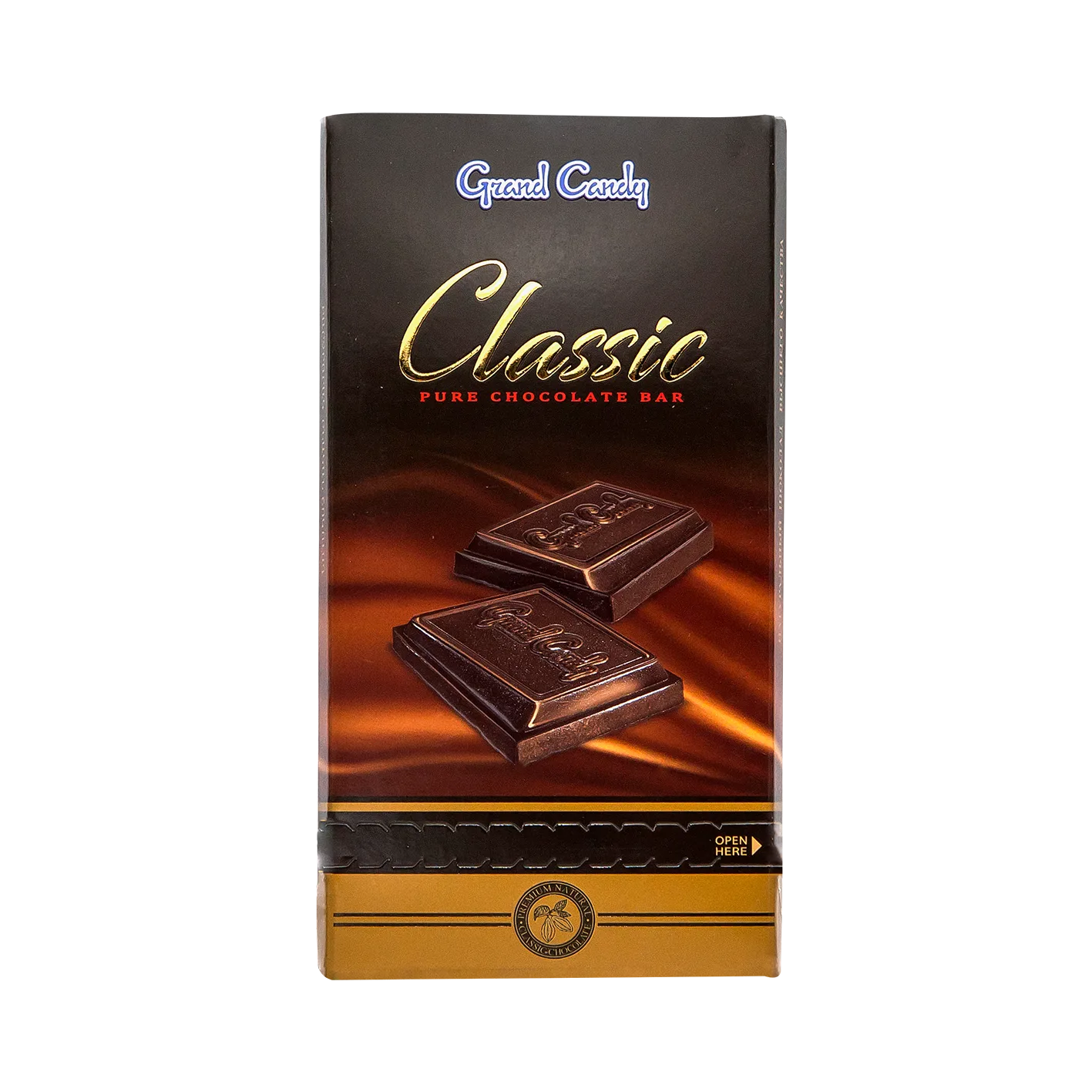 Շոկոլադե սալիկ «Գրանդ Քենդի» սև շոկոլադ 60% 90 Գրամ