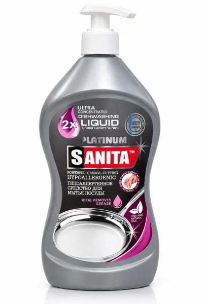 Սպասք լվանալու հեղուկ Sanita Platinum 1 Liter