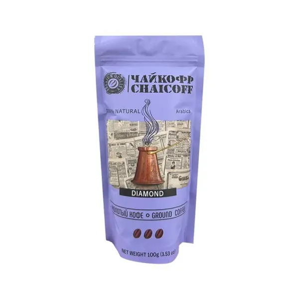 Սուրճ «Չայկոֆֆ» Դայմոնդ, աղացած 100 Գրամ