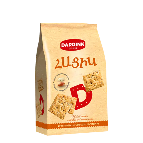 Կրեկեր Հացիկ «Դարոինկ» քունջութի և կտավատի սերմերով 100 Գրամ