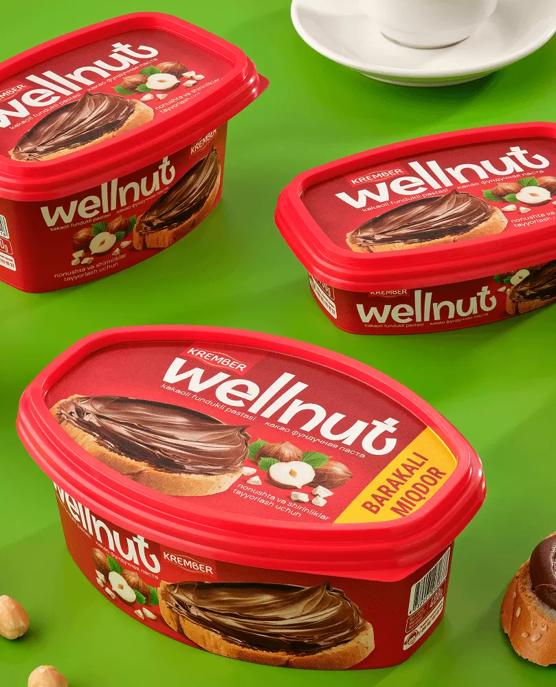 Ընկույզի մածուկ «Krember Wellnut» կակաոյով 150 Գրամ