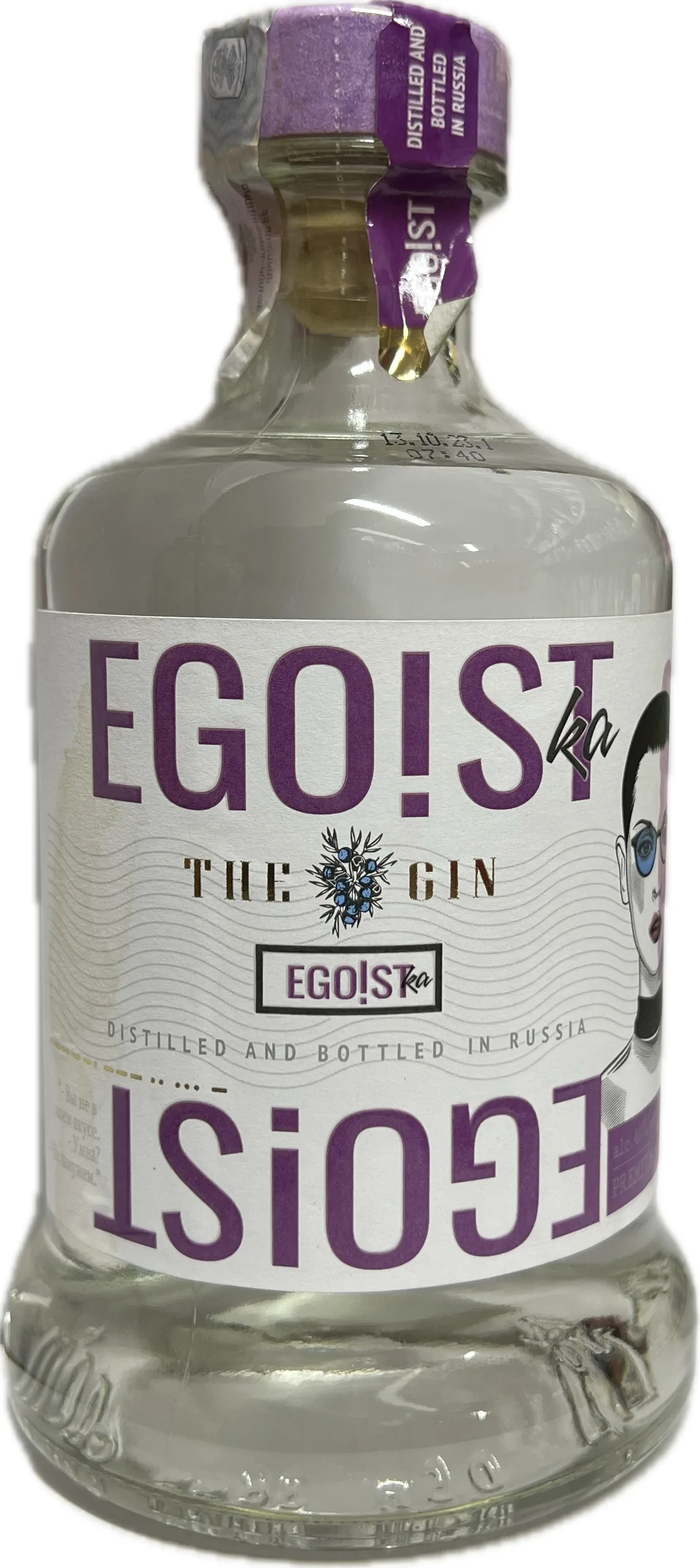 Ջին «Էգոիստ» 40% 0.5 Լիտր