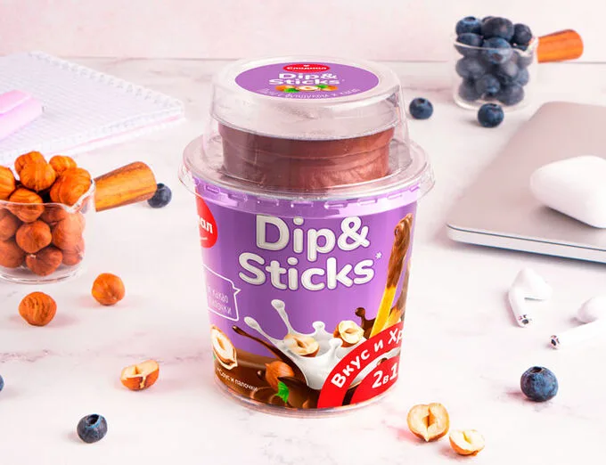 Թխվածքաբլիթե ձողիկներ Սլադիալ պնդուկի և կակաոյի մածուկով 145 Գրամ