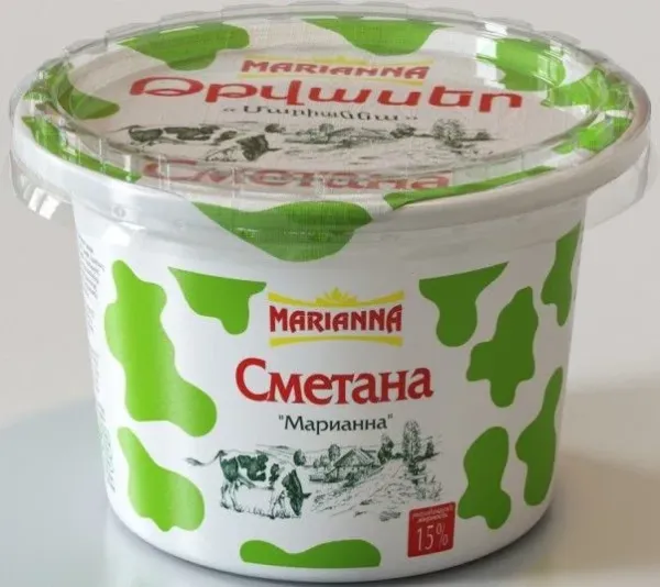 Թթվասեր «Մարիաննա» 15% 400 Գրամ