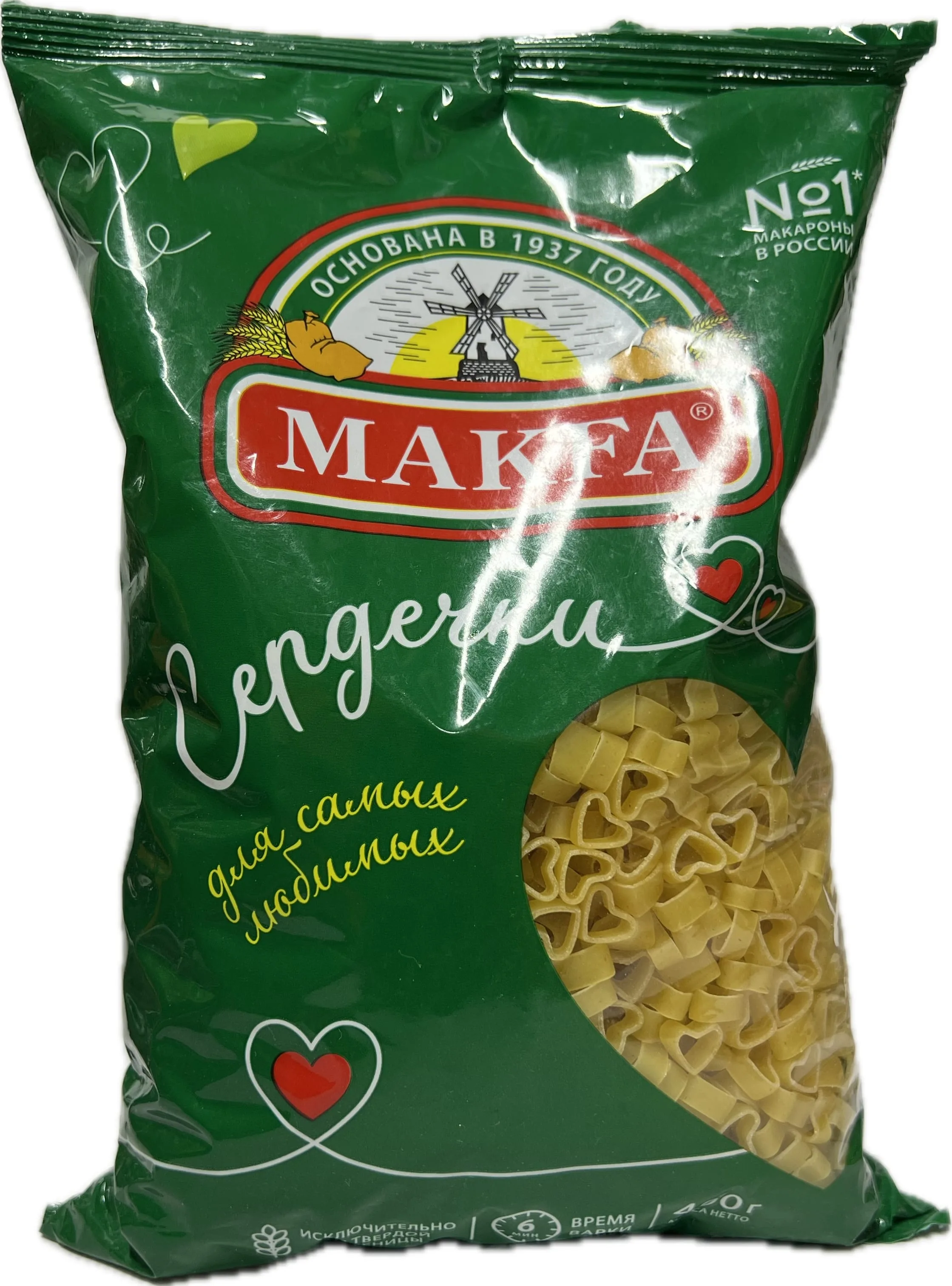 Մակարոն «Մակֆա» սրտիկ 400 Գրամ