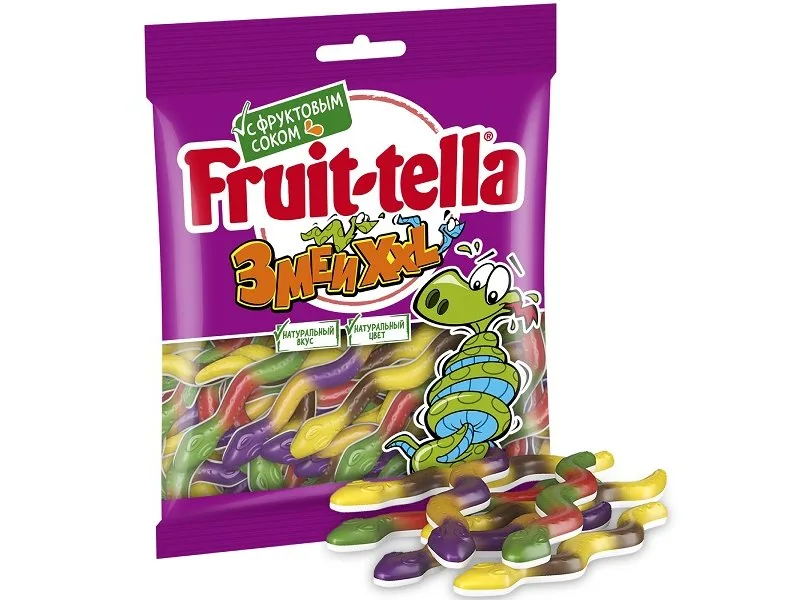 Ծամվող մարմելադ «Ֆրուտ-տելլա» օձեր 2ԻքսԼ 70 Գրամ