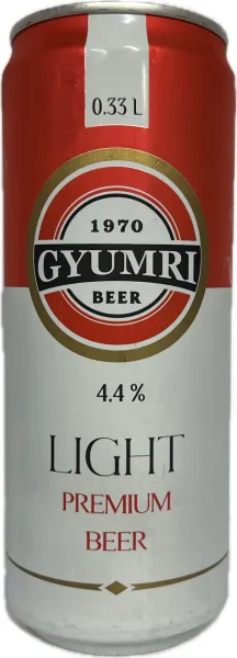 Գարեջուր «Գյումրի» Լայթ 0.33 Լիտր