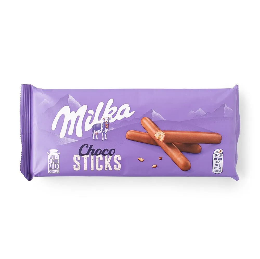 Թխվածքաբլիթ ձողիկներ «Միլկա» պատված կաթնային շոկոլադով 100 Գրամ