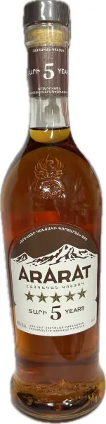 Կոնյակ «Արարատ» 5տ 40% 0.5 Լիտր