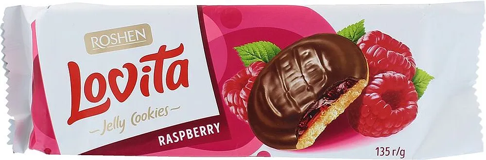 Թխվածքաբլիթ «Ռոշեն» Լովիտա ազնվամորի 130 Գրամ