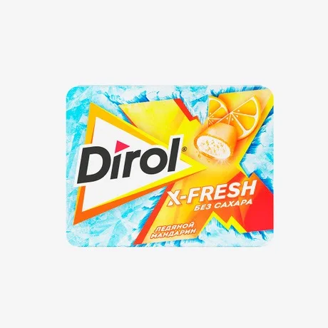Մաստակ «Դիրոլ» Իքս Ֆրեշ սառցե մանդարին 16 Գրամ