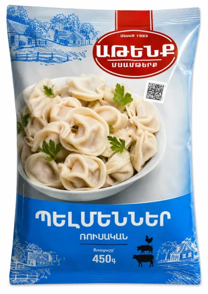 Պելմեններ «Աթենք» ռուսական 450 Gram