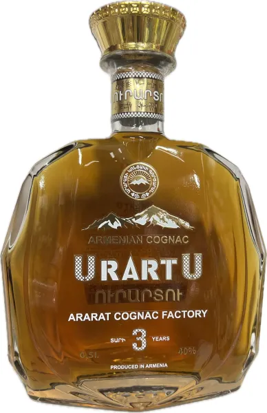 Կոնյակ «Ուրարտու» 3տ 40% 0.5 Լիտր