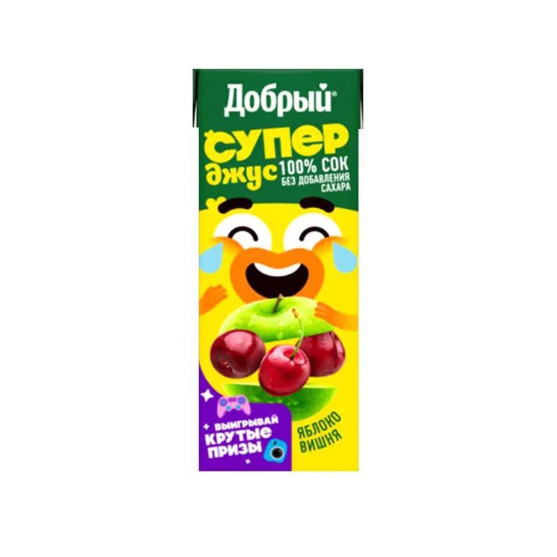 Հյութ «Դոբրիյ» խնձոր-բալ 0.33 Լիտր