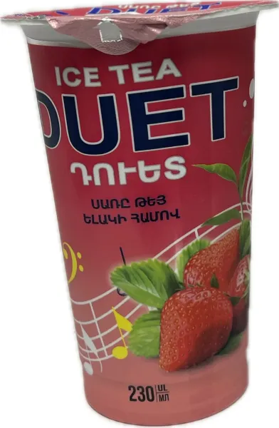 Սառը թեյ ելակի «Դուետ» 0.23 Լիտր