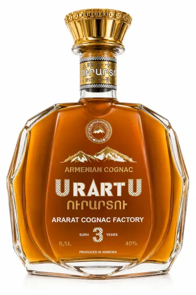 Կոնյակ «Ուրարտու» 3տ 40% 0.5 Լիտր
