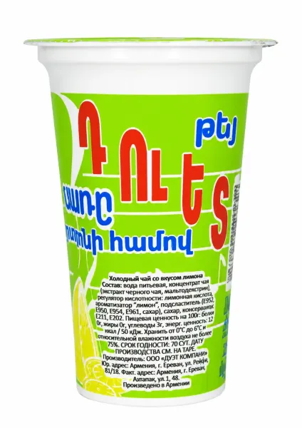Սառը թեյ կիտրոնի «Դուետ» 0.2 Liter
