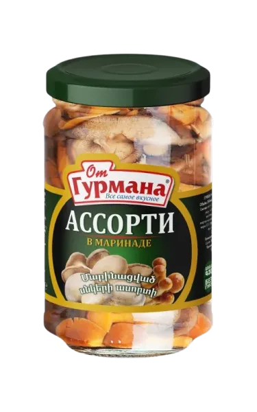 Մարինացված սնկերի ասորտի «Գուրման» 280 Գրամ
