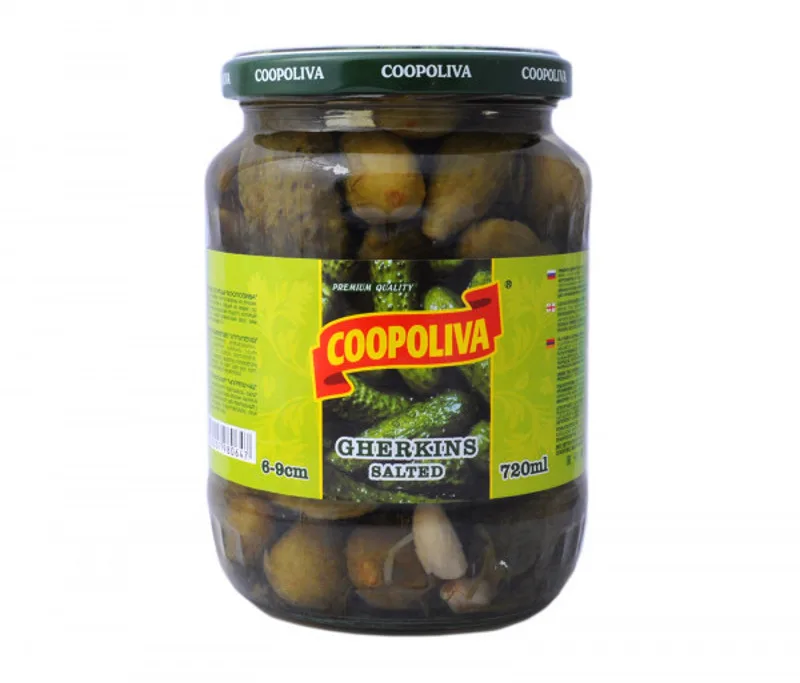 Մարինացված վարունգ «Կոոպոլիվա» 6-9սմ 0.72 Լիտր