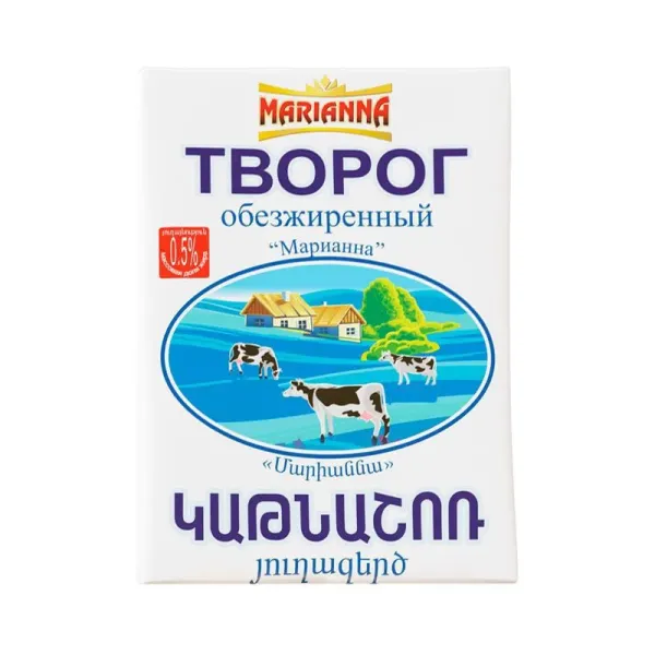 Կաթնաշոռ «Մարիաննա» 0.5% 180 Գրամ
