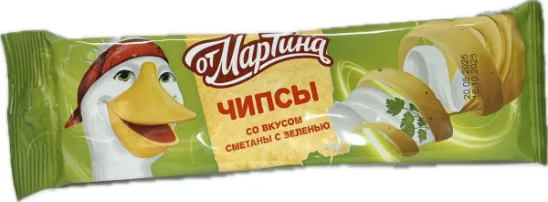Չիպսեր «Օտ Մարտինա» թթվասերի և կանաչու համով 20 Գրամ