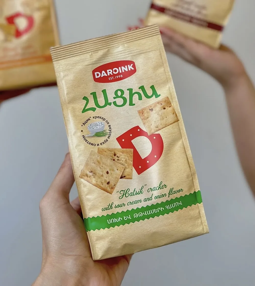 Կրեկեր Հացիկ «Դարոինկ» սոխի և թթվասերի համով 100 Գրամ