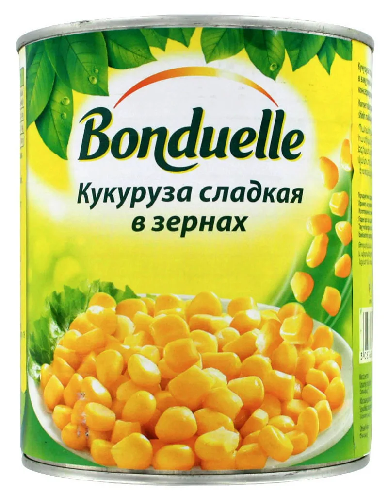 Պահածոյացված եգիպտացորենի հատիկներ «Bonduelle Gold» 670 Գրամ