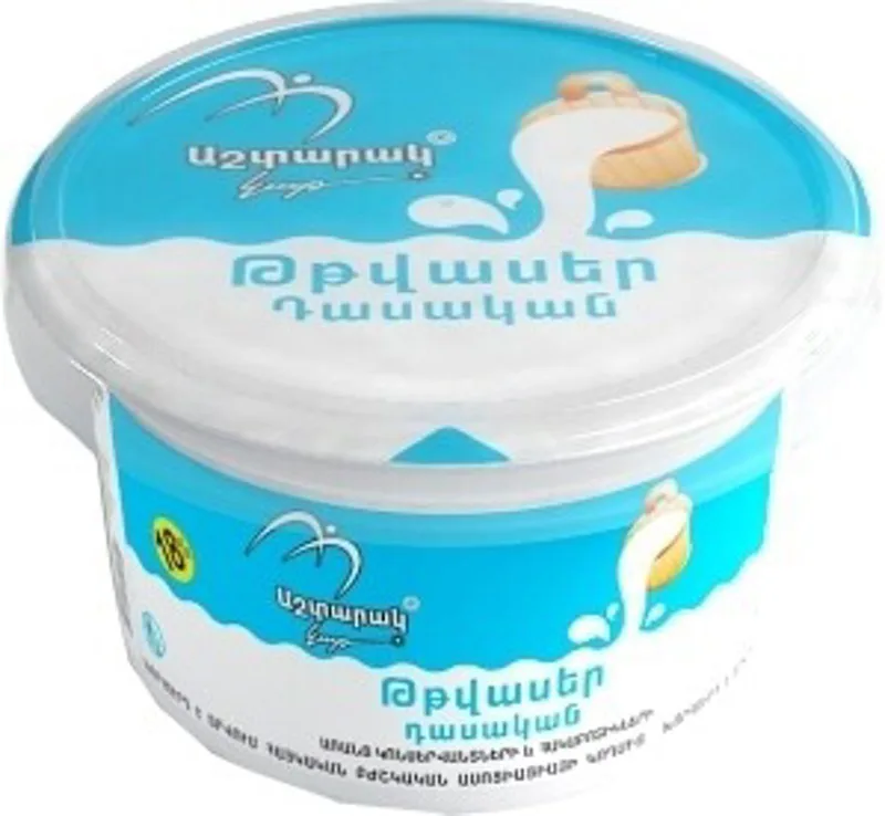 Թթվասեր «Աշտարակ կաթ» 18% 400 Գրամ