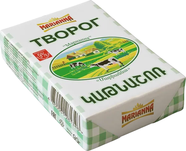 Կաթնաշոռ «Մարիաննա» 9% 180 Գրամ